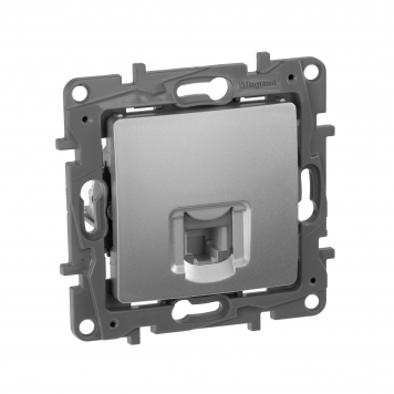 ETIKA Роз. телефонная RJ11 алюм.