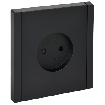 FORTE&PIANO Роз. без з/к с з/ш в/к 10А FP117 чер. IEK