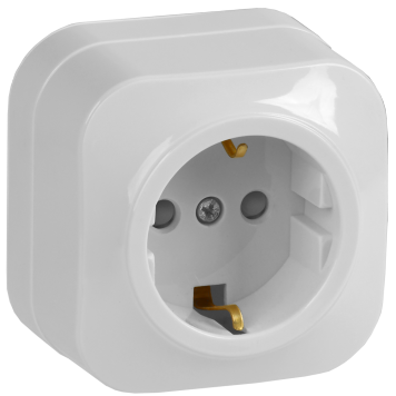 GLORY Роз. с з/к/ш о/у 16А РСш20-3-ХБ белый IEK