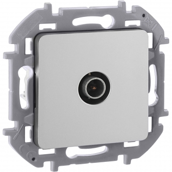 INSPIRIA Розетка TV тип звезда алюм.