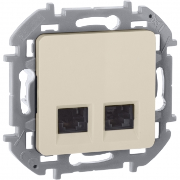 INSPIRIA Роз. комп. 2-ая RJ45 кат.6 UTP слон. к.