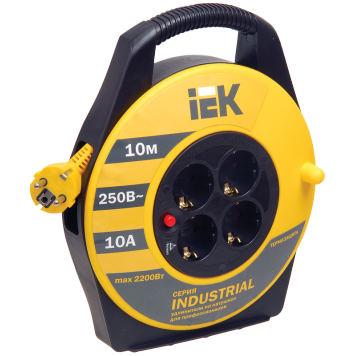 Катушка УК10 4 места 2P+PE/10м 3х1,0мм2 