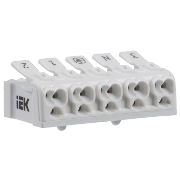 Клемма пружинная соединительная КСПн5-3L+N+PE IEK