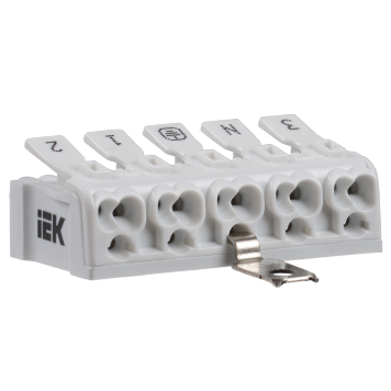 Клемма пружинная соединительная КСПз5-3L+N+PE IEK