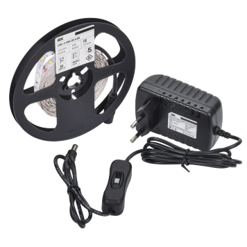 Комплект DIY (2835W60-4,8-IP20-12В 5м + др. + выкл.) IEK