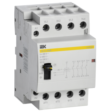 Контактор модульный с ручным упр. КМ25-40МР AC KARAT IEK