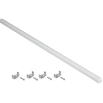 Профиль алюм. для LED ленты 1616 накл. угл. 2м к-т опал IEK