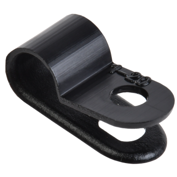 Скоба крепежная 5мм нейлоновая черная (50шт) IEK