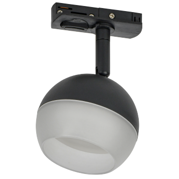 Светильник 4118 декор. трековый поворотный GX53 черный IEK