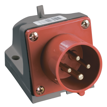 Вилка стац. ССИ-514 16А-6ч 380В 3P+PE IP44 IEK