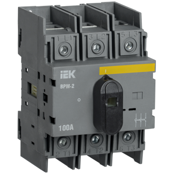 Выключатель-разъединитель модульный ВРМ-2 3P 100А IEK