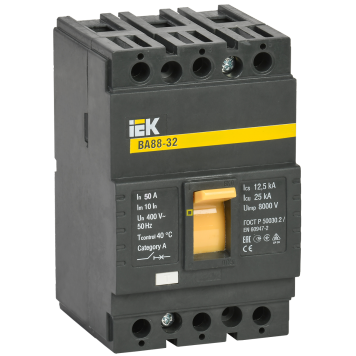Авт. выкл. ВА88-32 3Р 50А 25кА IEK