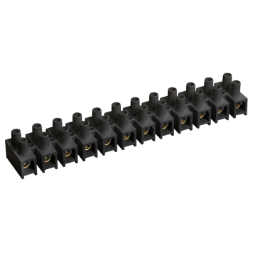 Зажим винтовой ЗВИ-60 н/г 6-16мм2 12пар черные IEK