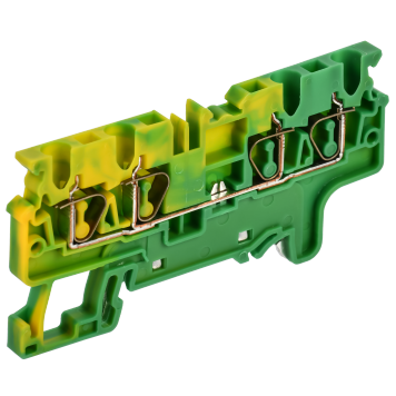 ARMAFIX Клемма пруж. CX2.5-4 PE 2,5мм2 4-конт. зазем. IEK