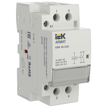 ARMAT Контактор модульный KMR 40А 24В AC/DC 2НО IEK