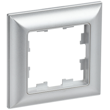 BRITE Рамка 1-мест. РУ-1-Бр алюм./алюм. IEK