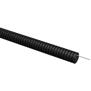 ELASTA Труба гофр. ПВХ d=20мм с зондом черная (100м) IEK