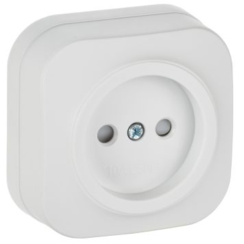 GLORY Роз. без з/к с з/ш о/у 10А РСш20-2-ХБм бел. м. IEK