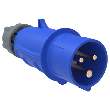 MAGNUM Вилка перенос. ССИ-023 32А-6ч 220В 2P+PE IP44 IEK