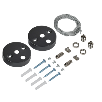 PRO Комплект для подвес. монтажа для свет. LED лин. чер. IEK