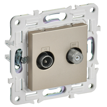 SKANDY Роз. двойная TV+SAT SK-A13Sh шамп. IEK