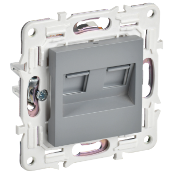 SKANDY Роз. комп. 2-ая RJ45 кат.5E SK-K03Gr сер. IEK