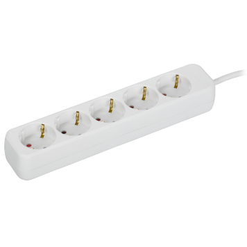 UMA Удлинитель У05 5 мест 5м 3х1мм2 10А бел. IEK