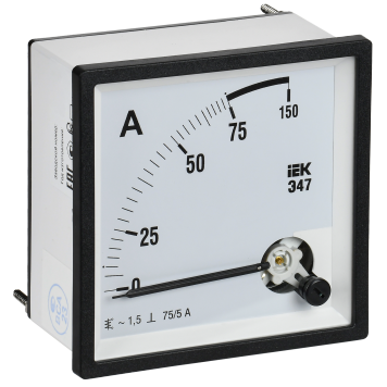 Амперметр Э47 75/5А кл. точн. 1,5 96х96мм IEK