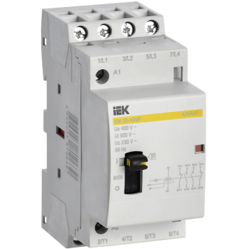 Контактор модульный с ручным упр. КМ20-40МР AC KARAT IEK