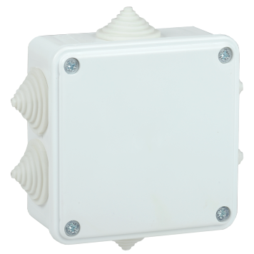 Коробка расп. КМ для о/п 100х100х45мм IP44 6 вв. белая IEK