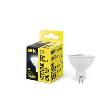 Лампа LED MR16 софит 9Вт 230В 3000К GU5.3 IEK