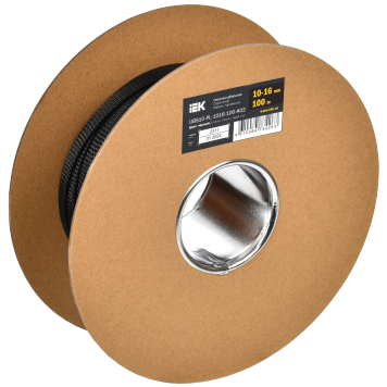 Оплетка кабельная 10-16мм полиэстер 100м черная IEK