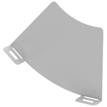 Перегородка разд. 100мм пов. верт. внут. 45град RAL 9016 IEK