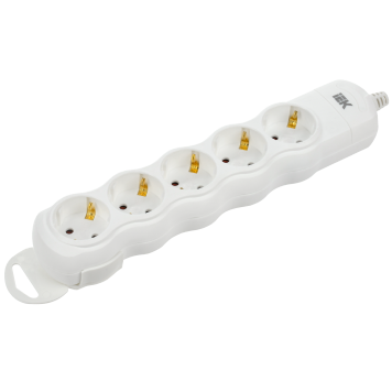 Розетка переносная разб. РПр05 5 мест IEK