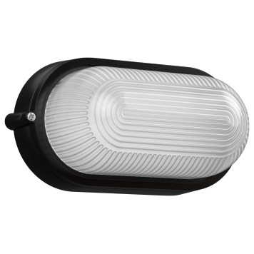 Светильник НПП1401 черный/овал 60Вт IP54 IEK