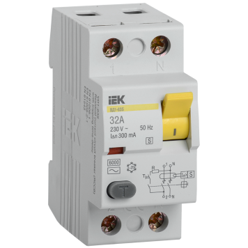 УЗО ВД1-63S 2Р 32А 300мА IEK