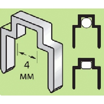 12214 Скобы фигурные для плоского кабеля  (500шт)