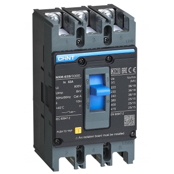 Авт. выкл.  NM1-63S/3Р 10A 15кА  (CHINT)