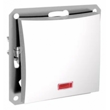 ОДНОКЛ.ВЫКЛ.(СХ1А)ПОДСВЕТКА,МЕХ-М,БЕЛЫЙ WDE000113