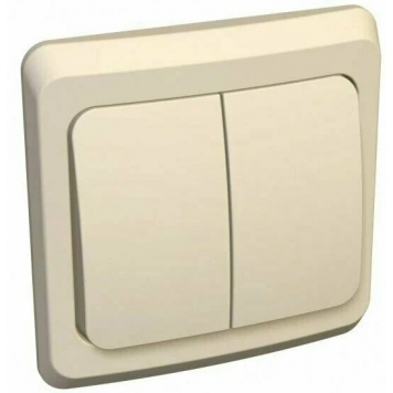 ДВУХКЛАВИШНЫЙ ВЫКЛЮЧ. С ПОДСВ. (СХ.5) BC10-006K