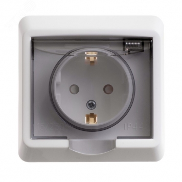 ВЛАГОЗАЩ. РОЗЕТКА С/З (IP-44), СО Ш PC16-044B 1-АЯ