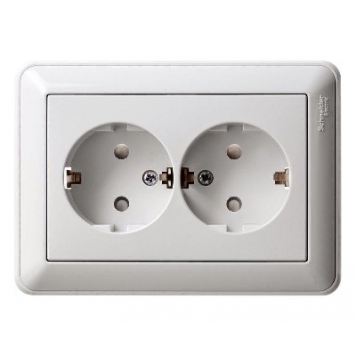 РОЗЕТКА  В59 СУ С ЗК 2 Я БЕЛ. RS16-255-18