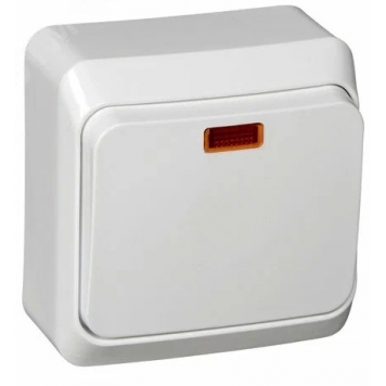 ОДНОКЛАВИШНЫЙ ВЫКЛЮЧ. С ПОДСВ. (СХ.1) BA10-005K