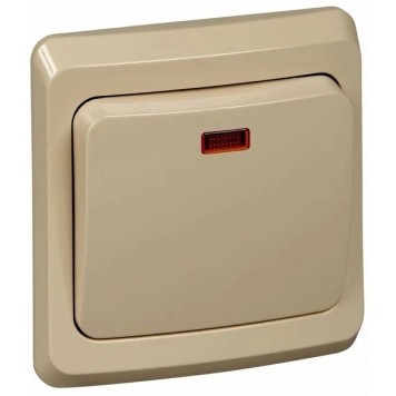 ОДНОКЛАВИШНЫЙ ВЫКЛЮЧ. С ПОДСВ. (СХ.1) BC10-005K