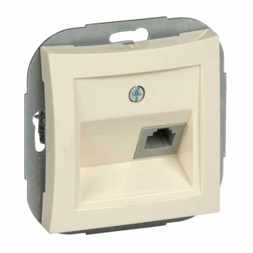 ТЕЛЕФОННАЯ РОЗЕТКА RJ11,МЕХ-М, БЕЖЕВЫЙ WDE000281